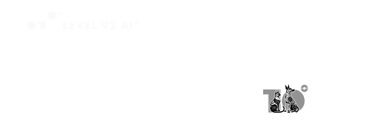 Quantum K9™ powered by Level 42 AI, Panasonic TOUGHBOOK, and Heaviside Pet Vibrome™ partner logos