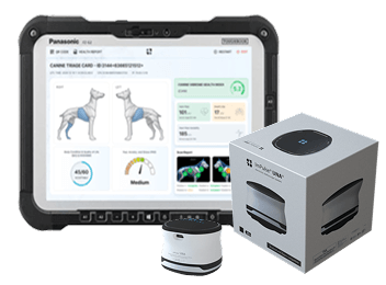 Quantum K9 imPulse® UNA non-invasive K9 biosignature sensor for real-time working dog health monitoring